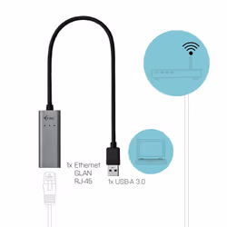 i-tec Metal USB 3.0 Gigabit Ethernet Adapter - Vue supplémentaire 4