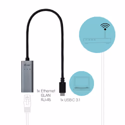 i-tec Metal USB-C Gigabit Ethernet Adapter - Vue supplémentaire 6