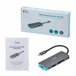 i-tec Metal USB-C Nano Dock 4K HDMI + Power Delivery 100 W - Vue supplémentaire 5