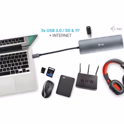 i-tec Metal USB-C Nano Docking Station 4K HDMI LAN + Power Delivery 100 W - Vue supplémentaire 15