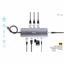 i-tec Metal USB-C Nano Docking Station 4K HDMI LAN + Power Delivery 100 W - Vue supplémentaire 8