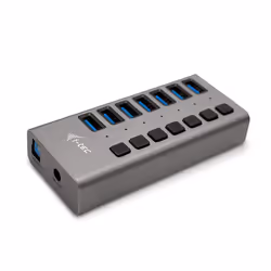 i-tec USB 3.0 Charging HUB 7port + Power Adapter 36 W, Intérieure, Secteur, Gris
