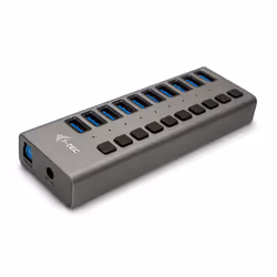 i-tec USB 3.0 Charging HUB 10 port + Power Adapter 48 W, Intérieure, Secteur, Gris