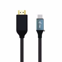 i-tec USB-C HDMI Cable Adapter 4K / 60 Hz 200cm, 2 m, USB Type-C, HDMI, Mâle, Mâle, 3860 x 2160 pixels