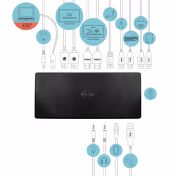 i-tec USB-C Quattro Display Docking Station with Power Delivery 85 W - Vue supplémentaire 4