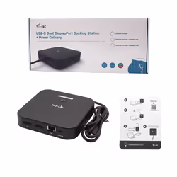 i-tec C31DUALDPDOCKPD station d'accueil Avec fil USB 3.2 Gen 1 (3.1 Gen 1) Type-C Noir - Vue supplémentaire 8