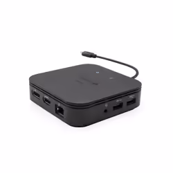 i-tec Thunderbolt 3 Travel Dock Dual 4K Display + Power Delivery 60W, Avec fil, Thunderbolt 3, 60 W, 3,5 mm, 10,100,1000 Mbit ...