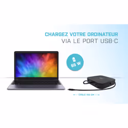 i-tec USB-C Dual Display Docking Station with Power Delivery 65W + Universal Charger 77 W - Vue supplémentaire 16