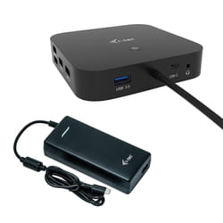 i-tec USB-C Dual Display Docking Station with Power Delivery 100 W + Universal Charger 100 W