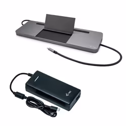 i-tec Metal USB-C Ergonomic 4K 3x Display Docking Station with Power Delivery 85 W + Universal Charger 112 W, Avec fil, USB 3 ...