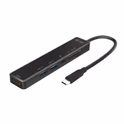 i-tec USB-C Travel Easy Dock 4K HDMI + Power Delivery 60 W, Avec fil, USB 3.2 Gen 1 (3.1 Gen 1) Type-C, 60 W, Noir, MicroSD ( ...