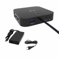 i-tec USB-C HDMI DP Docking Station with Power Delivery 65W + Universal Charger 77 W, Avec fil, USB 3.2 Gen 1 (3.1 Gen 1) Typ ...