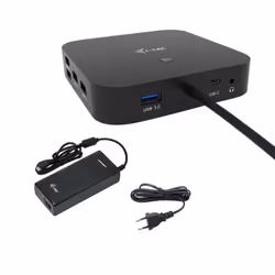 i-tec USB-C HDMI DP Docking Station with Power Delivery 100 W + Universal Charger 100 W, Avec fil, USB 3.2 Gen 1 (3.1 Gen 1) ...
