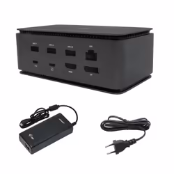 i-tec Metal USB4 Docking station Dual 4K HDMI DP with Power Delivery 80 W + Universal Charger 100 W, Avec fil, USB4, 80 W, 3, ...