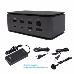 i-tec Metal USB4 Docking station Dual 4K HDMI DP with Power Delivery 80 W + Universal Charger 100 W - Vue supplémentaire 4