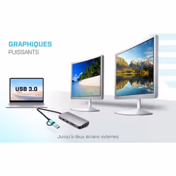 i-tec USB 3.0 USB-C/Thunderbolt 3x Display Metal Nano Dock with LAN + Power Delivery 100 W - Vue supplémentaire 6