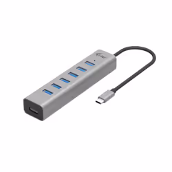 i-tec USB-C Charging Metal HUB 7 Port, USB 3.2 Gen 1 (3.1 Gen 1) Type-C, USB 3.2 Gen 1 (3.1 Gen 1) Type-A, 5000 Mbit/s, Gris, ...