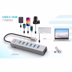 i-tec USB-C Charging Metal HUB 7 Port - Vue supplémentaire 5