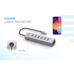 i-tec USB-C Charging Metal HUB 7 Port - Vue supplémentaire 7
