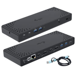 i-tec USB 3.0 / USB-C / Thunderbolt 3 Dual Display Docking Station Gen2 + Power Delivery 100W