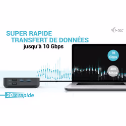 i-tec USB-C HDMI Dual DP Docking Station with Power Delivery 100 W + Universal Charger 100 W - Vue supplémentaire 10
