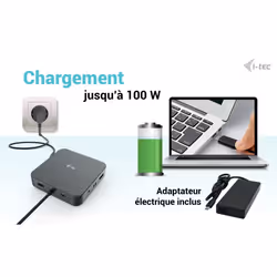 i-tec USB-C HDMI Dual DP Docking Station with Power Delivery 100 W + Universal Charger 100 W - Vue supplémentaire 11