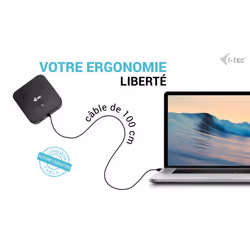 i-tec USB-C HDMI Dual DP Docking Station with Power Delivery 100 W + Universal Charger 100 W - Vue supplémentaire 13