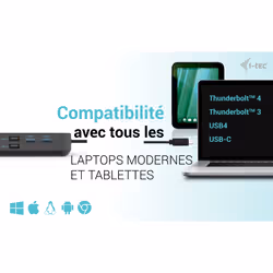 i-tec USB-C HDMI Dual DP Docking Station with Power Delivery 100 W + Universal Charger 100 W - Vue supplémentaire 7