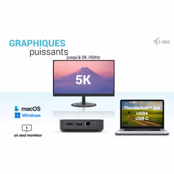 i-tec USB-C HDMI Dual DP Docking Station with Power Delivery 100 W + Universal Charger 100 W - Vue supplémentaire 9