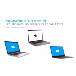 i-tec Thunderbolt 3 Travel Dock Dual 4K Display with Power Delivery 60W + Universal Charger 77 W - Vue supplémentaire 11