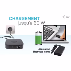 i-tec Thunderbolt 3 Travel Dock Dual 4K Display with Power Delivery 60W + Universal Charger 77 W - Vue supplémentaire 12