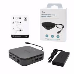 i-tec Thunderbolt 3 Travel Dock Dual 4K Display with Power Delivery 60W + Universal Charger 77 W - Vue supplémentaire 4
