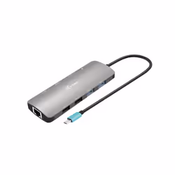 i-tec USB-C Metal Nano 2x Display Docking Station + Power Delivery 100 W, Avec fil, USB 3.2 Gen 1 (3.1 Gen 1) Type-C, 100 W,  ...