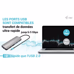 i-tec USB-C Metal Nano 2x Display Docking Station + Power Delivery 100 W - Vue supplémentaire 7