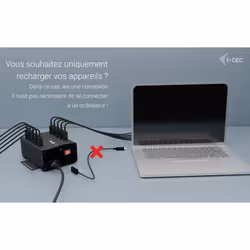 i-tec USB-C/USB-A Metal Charging + data HUB, 15W per port, 10x USB-C - Vue supplémentaire 5