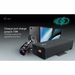 i-tec USB-C/USB-A Metal Charging + data HUB, 15W per port, 20x USB-C