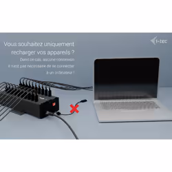 i-tec USB-C/USB-A Metal Charging + data HUB, 15W per port, 20x USB-C - Vue supplémentaire 5