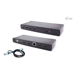i-tec CADUALHDMIDOCKPDIT station d'accueil Avec fil USB 3.2 Gen 1 (3.1 Gen 1) Type-C Noir