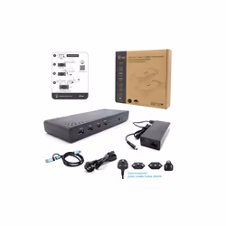 i-tec CADUALHDMIDOCKPDIT station d'accueil Avec fil USB 3.2 Gen 1 (3.1 Gen 1) Type-C Noir