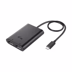 i-tec USB-C Dual 4K/60Hz (single 8K/30Hz) DP Video Adapter, 2.0, USB Type-C, Sortie de DisplayPorts, 7680 x 4320 pixels