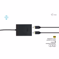 i-tec USB-C Dual 4K/60Hz (single 8K/30Hz) DP Video Adapter - Vue supplémentaire 8