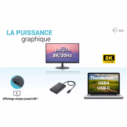 i-tec USB-C Dual 4K/60Hz (single 8K/30Hz) HDMI Video Adapter - Vue supplémentaire 10