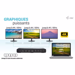 i-tec USB-C Triple Display Docking Station Gen 2 + Power Delivery 100W - Vue supplémentaire 7