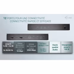 i-tec Universal 5x 4K/60Hz Display Docking Station + Power Delivery 100W - Vue supplémentaire 6