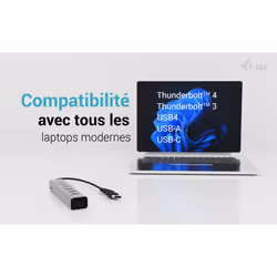 i-tec USB-C/USB-A Charging Metal HUB 7 port (3x USB-C, 4x USB-A) - Vue supplémentaire 5