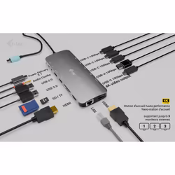 i-tec Metal USB-C Nano 3x Display Dock, 2x HDMI 1x USB-C video + Power Delivery 140W - Vue supplémentaire 8