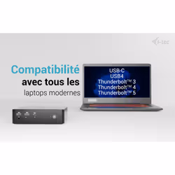 i-tec Thunderbolt5 Quattro Display Docking Station, 5x USB, 2.5 GLAN + Power Delivery 140W - Vue supplémentaire 6