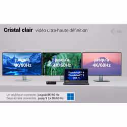 i-tec Thunderbolt5 Quattro Display Docking Station, 5x USB, 2.5 GLAN + Power Delivery 140W - Vue supplémentaire 8