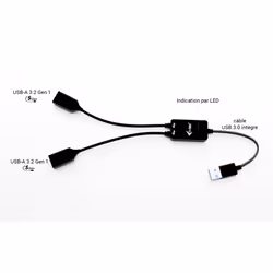 i-tec USB-A Cable HUB 2 port (2x USB-A) - Vue supplémentaire 7