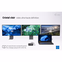 i-tec USB-C DP Dual HDMI Docking Station with Power Delivery 100 W + Universal Charger 100W - Vue supplémentaire 7